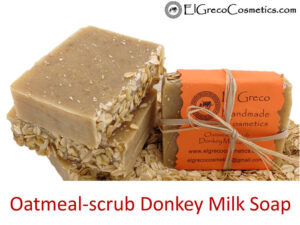 oatmeal scrub donkey milk soap