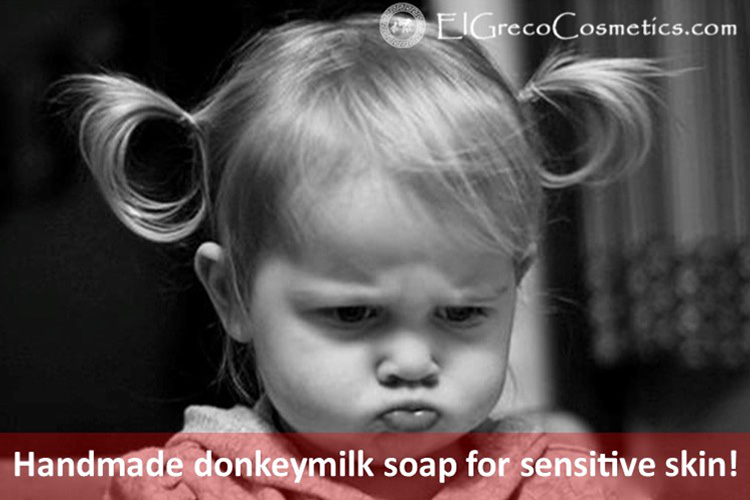 Handmade donkeymilk soap for sensitive skin