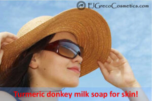 Turmeric donkey milk soap for skin