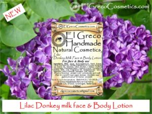 Lilac Donkey milk body lotion