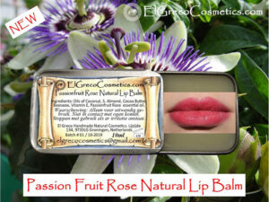 passionfruit rose natural lipbalm