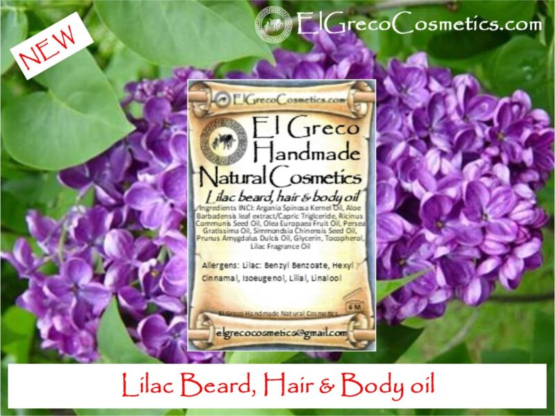 Lilac beard, hair and body oil
