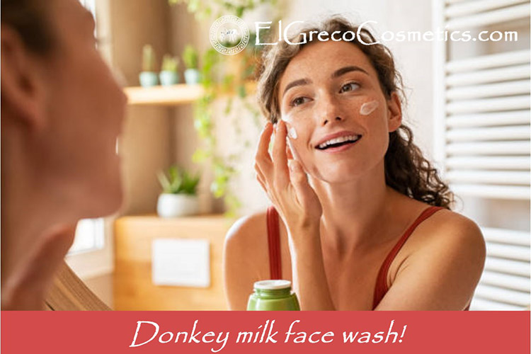 Donkey milk face wash